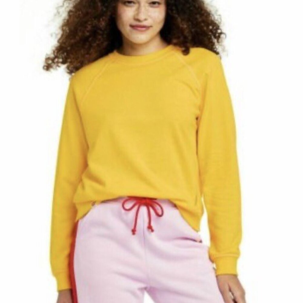 Lego X Target Golden Yellow Crewneck Sweatshirt - Dopamine Dressing Retro Size S